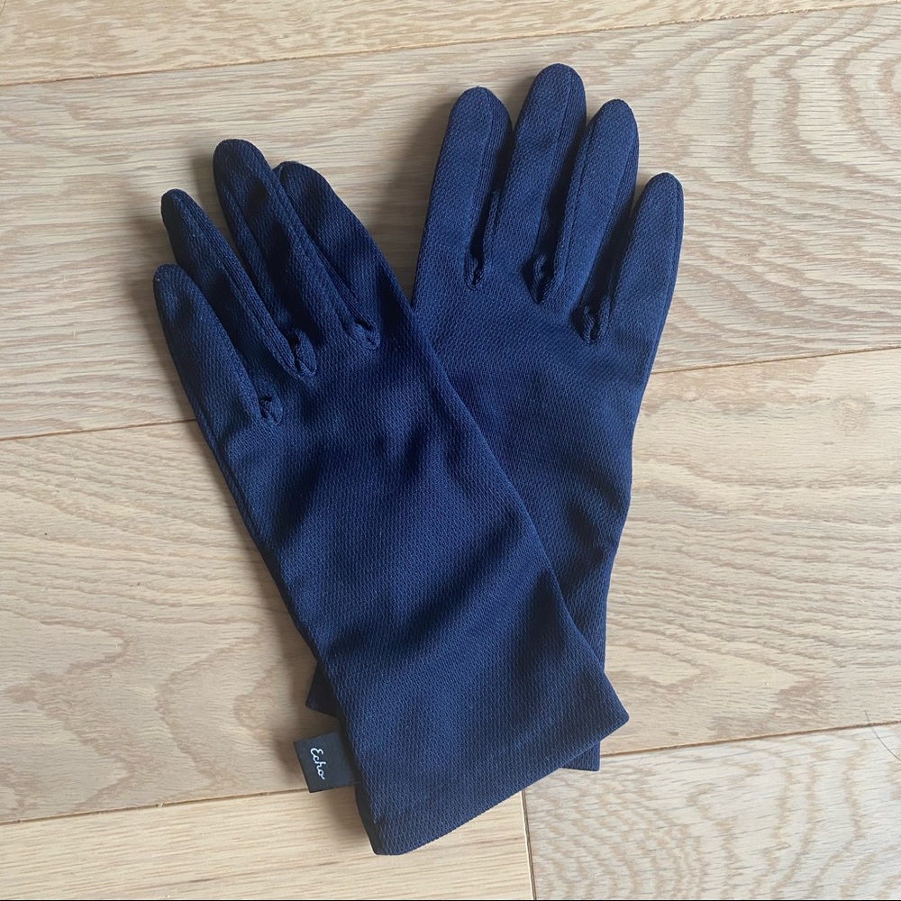ECHO New York Washable Solid Errand Glove w/Touch Screen Fingertip Navy Blue S/M